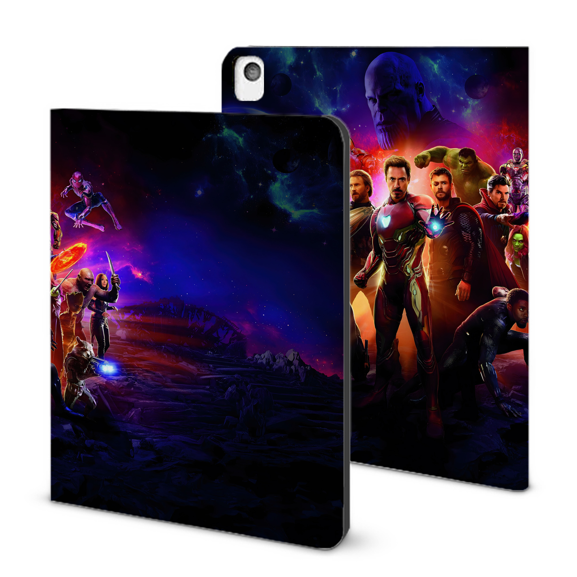 （画像用） アベンジャーズ The Avengers IPadケース ペンホルダー付き ブックスタイルデザイン
